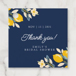 Lemon Citrus Positano Brautparty Geschenkanhänger