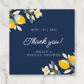 Lemon Citrus Positano Brautparty Geschenkanhänger (Vorderseite)