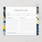 Lemon Citrus Positano Brautparty Rezept Karte (Vorderseite)