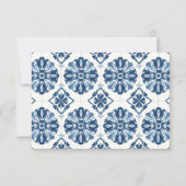 Lemon Citrus Positano Italian Wedding RSVP (Rückseite)