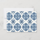 Lemon Citrus Positano Italian Wedding RSVP Karte (Rückseite)