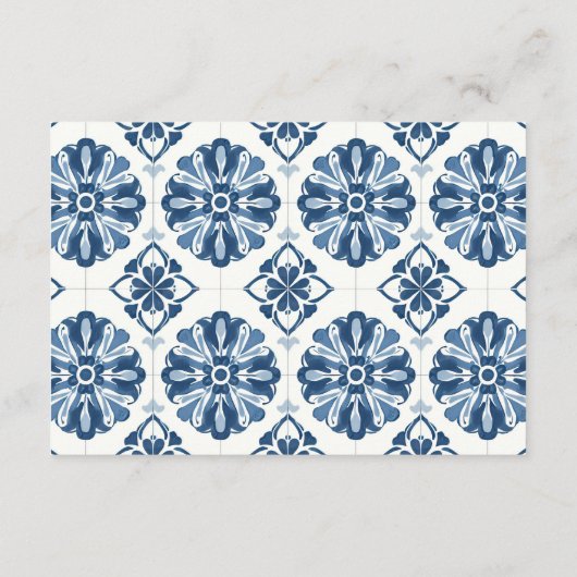 Lemon Citrus Positano Italienische Hochzeit Begleitkarte (Rückseite)