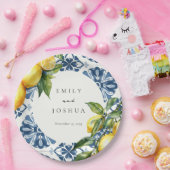 Lemon Citrus Positano Italienische Hochzeit Pappteller (Party)