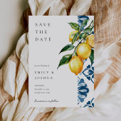 Lemon Citrus Positano Italienische Hochzeit Save The Date