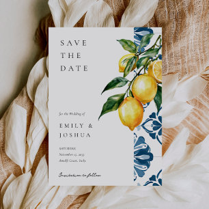 Lemon Citrus Positano Italienische Hochzeit Save The Date