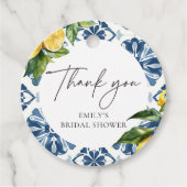 Lemon Citrus Positano Italienisches Brautparty Geschenkanhänger (Vorderseite)