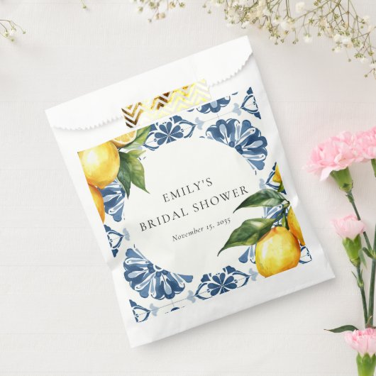 Lemon Citrus Positano Italienisches Brautparty Geschenktütchen (Versiegelt)
