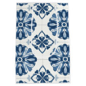 Lemon Citrus Positano Italienisches Brautparty Mittlere Geschenktüte (Rückseite)