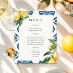 Lemon Citrus Positano Italienisches Hochzeitsmenü<br><div class="desc">Lemon Citrus Positano Italienisches Hochzeitsmenü</div>