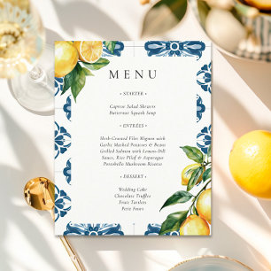 Lemon Citrus Positano Italienisches Hochzeitsmenü