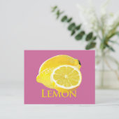Lemon Citrus Postkarte (Stehend Vorderseite)