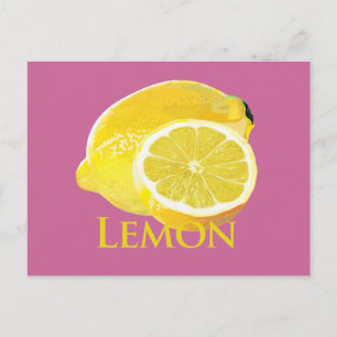 Lemon Citrus Postkarte