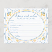 Lemon Citrus Ratgeber und wünscht Brautparty Card (Vorderseite)