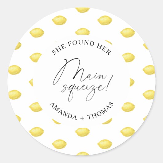 Lemon Citrus - Sie fand ihren Hauptpresse Runder Aufkleber (Vorderseite)