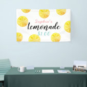 Lemon Citrus Slice Muster Lemonade Stand Kids Banner (Messeveranstaltung)