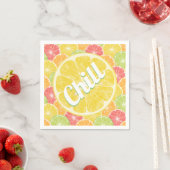 Lemon Citrus Slices Chill Party Serviette (Beispiel)