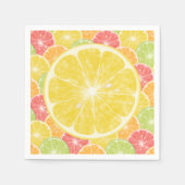 Lemon Citrus Slices Serviette (Vorderseite)