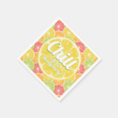 Lemon Citrus Slices Summer Serviette (Ecke)