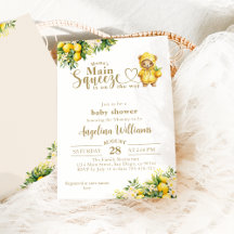 Lemon Citrus Sommer geschlechtsneutral Baby Dusche