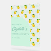 Lemon Citrus Summer Birthday Acrylschild (Winkel)