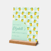 Lemon Citrus Summer Birthday Acrylschild (Winkel)