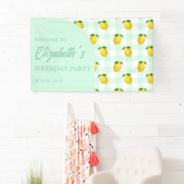 Lemon Citrus Summer Birthday Banner