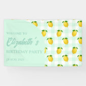 Lemon Citrus Summer Birthday Banner (Horizontal)
