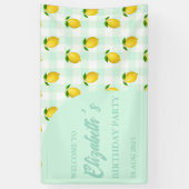 Lemon Citrus Summer Birthday Banner (Vertikal)