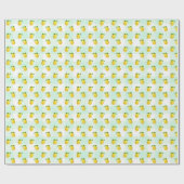 Lemon Citrus Summer Birthday Geschenkpapier (Flach)