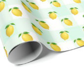 Lemon Citrus Summer Birthday Geschenkpapier (Rolleneckpunkt)