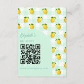 Lemon Citrus Summer Birthday Registry Begleitkarte (Vorderseite)