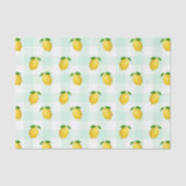 Lemon Citrus Summer Birthday Seidenpapier (Vorderseite)