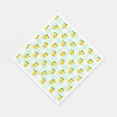 Lemon Citrus Summer Birthday Serviette (Ecke)