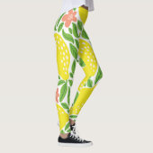 Lemon Citrus Summer Vintag Pattern Leggings (Rechts)