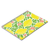 Lemon Citrus Summer Vintag Pattern Notizblock (Linke Seite)