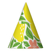 Lemon Citrus Summer Vintag Pattern Partyhütchen (Links)
