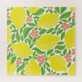 Lemon Citrus Summer Vintag Pattern Puzzle (Horizontal)