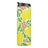 Lemon Citrus Summer Vintag Pattern Thermosbecher (Nach rechts gedreht)