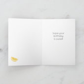 Lemon Citrus Sweet One Happy Birthday Card Karte (Innenseite)