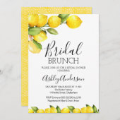 Lemon Citrus Themed Bridal Dusche Einladung (Vorne/Hinten)