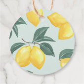 Lemon Citrus Vielen Dank Gastgeschenk Geschenkmark Geschenkanhänger (Rückseite)