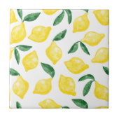 Lemon Citrus Wasserfarbe Mittelmeer Fliese (Vorderseite)