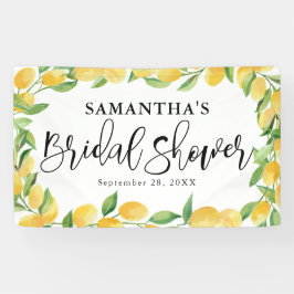 Lemon Citrus Watercolor Brautparty Banner