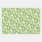 Lemon Citrus Watercolor Geschenkpapier Set (Vorderseite 3)