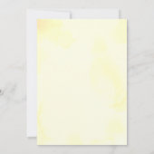 Lemon Citrus Watercolor Wedding Einladung (Rückseite)