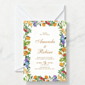 Lemon Citrus Wedding Invitation Einladung