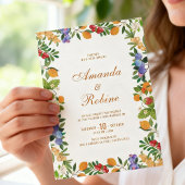 Lemon Citrus Wedding Invitation Einladung
