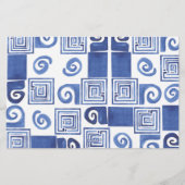 Lemon Citrus - Wer bin ich Brautparty-Spiel Briefpapier (Rückseite)