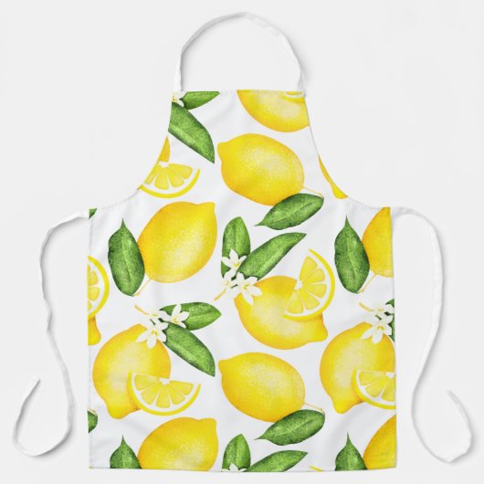 Lemon Citrus White Schürze (Vorderseite)
