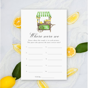 Lemon Citrus - Wo waren wir Brautparty-Spiel